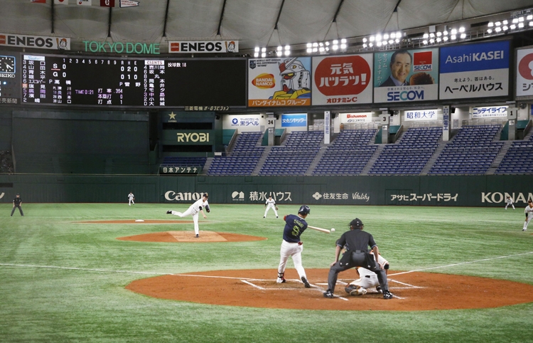 プロ野球のオープン戦も無観客（写真／共同通信社）