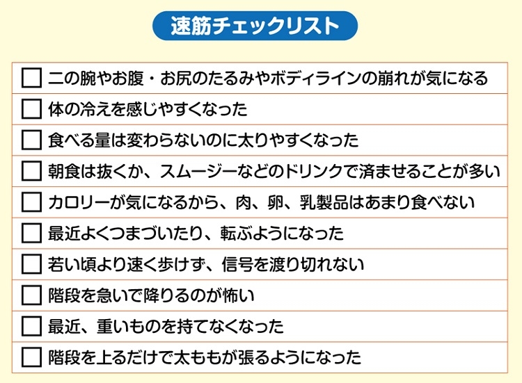 あなたの速筋の状態をチェック！