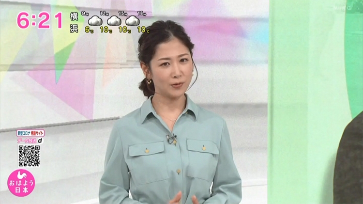 桑子アナは朝に移動（NHK「おはよう日本」より）