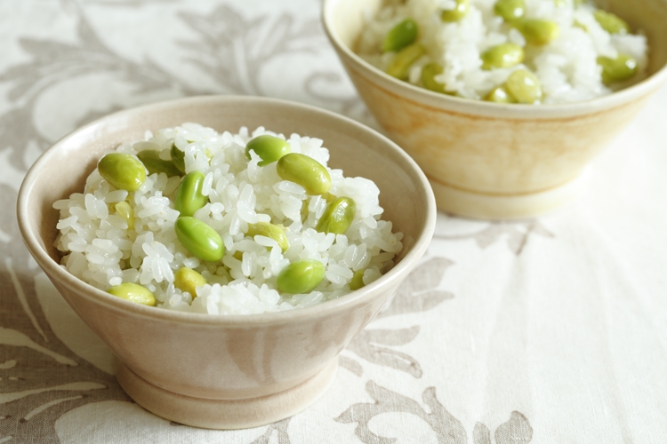 枝豆のやさしい塩味がおいしい時短おこわ