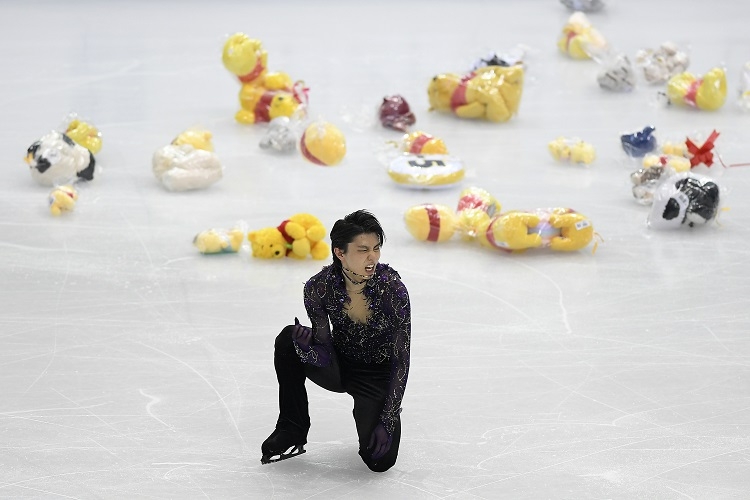 羽生結弦がプーさんについて言及（写真／SipaUSA=時事）