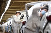 部品供給網が世界中に広がっている自動車業界(EPA=時事通信フォト)