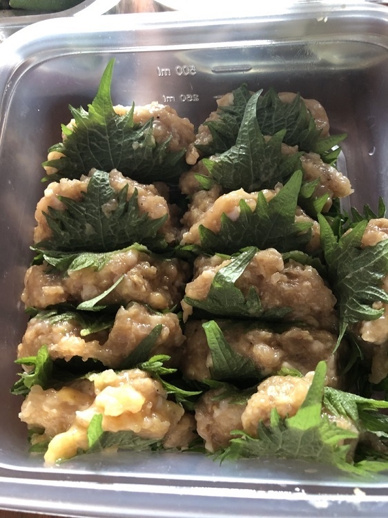 つくねの青じそ巻きには食物繊維もたっぷり
