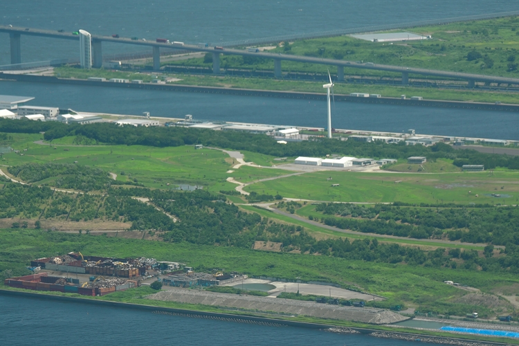 馬術のコースは海沿い