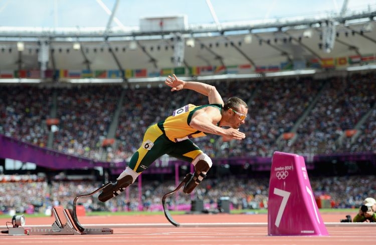 ロンドン五輪に出場した両足義足のオスカー・ピストリウス選手（ゲッティイメージズ）