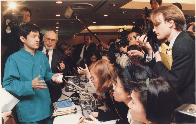 上祐氏はオウム真理教の疑惑について語った（写真／FCCJ）