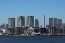 タワマンが建ち並ぶ晴海、勝どき、月島方面の東京・湾岸エリア(時事通信フォト)