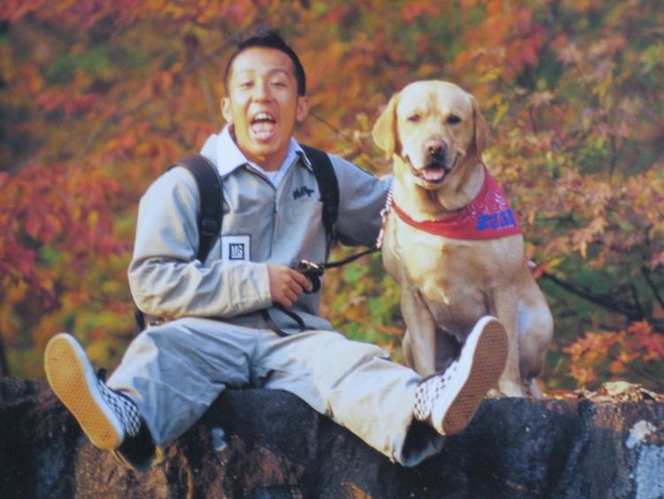 47都道府県を巡ったまさおくんとは生後10か月のときが初対面。2000年から6年間、旅のパートナーだった（写真提供／松本秀樹さん）
