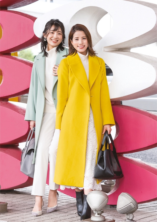 新美有加（左）と永島優美アナ