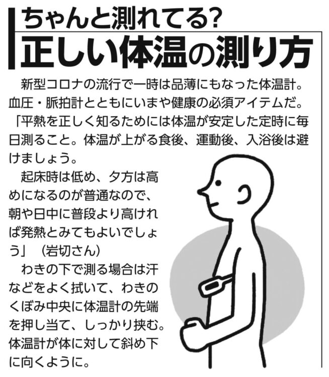 正しい方法で毎日体温を測ろう