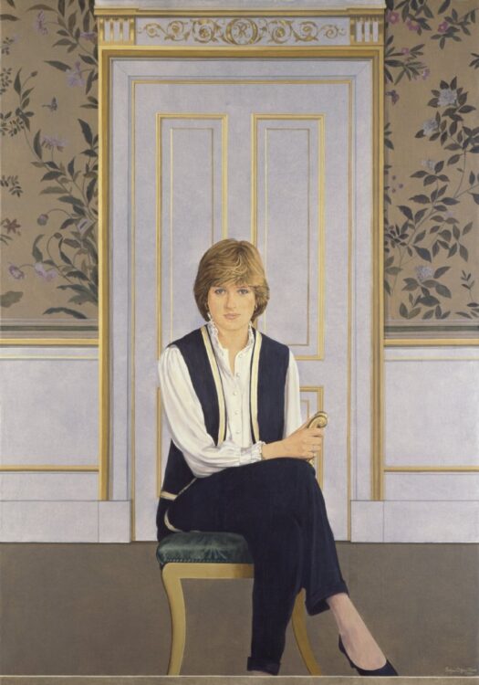 ブライアン・オーガン《ダイアナ 妃 》（c）National Portrait Gallery, London