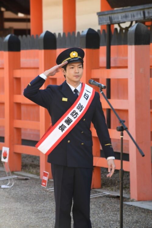 今年1月には大阪・住吉消防署の「一日署長」を務めた