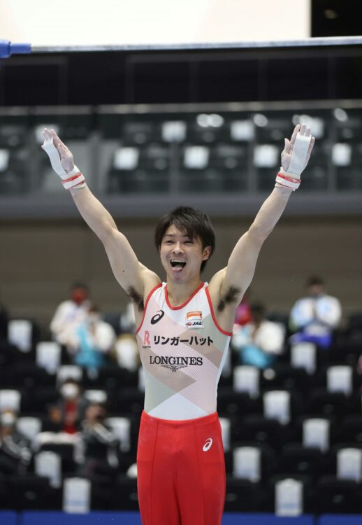 内村航平は2019年の全日本選手権では予選落ちだったが…（時事通信フォト）