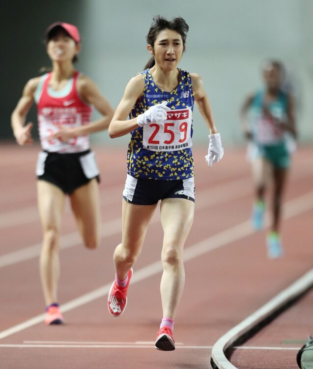 1500m、3000mで日本記録を持ち5000mで東京五輪内定も果たしている田中希実選手（時事通信フォト）