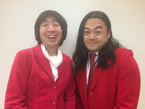 イベントに出演したモダンタイムス・としみつ（左）と川崎誠（提供写真）