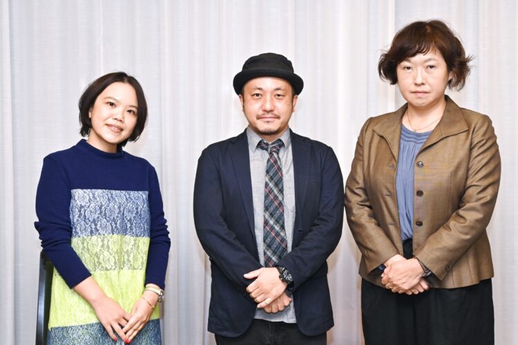 選考委員は左から辻村深月氏、白石和彌氏、星野博美氏