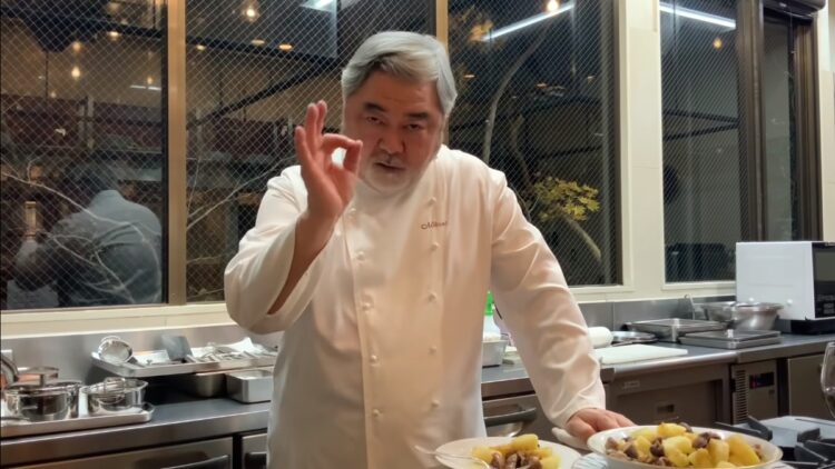日本を代表するフランス料理人の技を堪能（画像はYouTubeより）