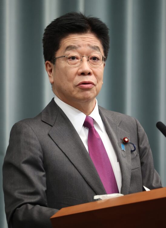 加藤勝信・官房長官（時事通信フォト）