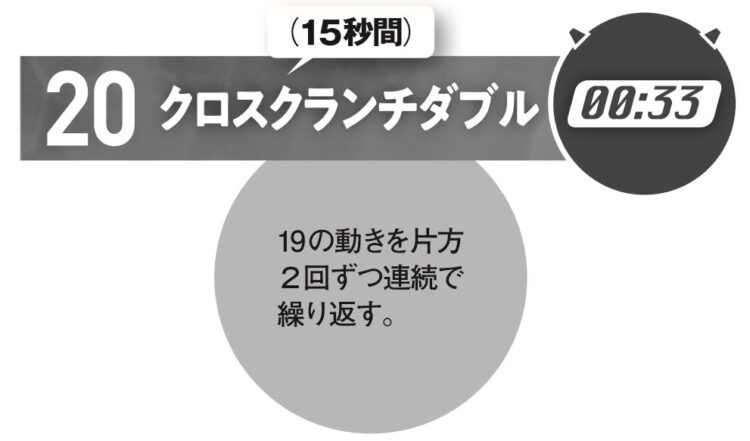 〈20〉片方2回ずつ