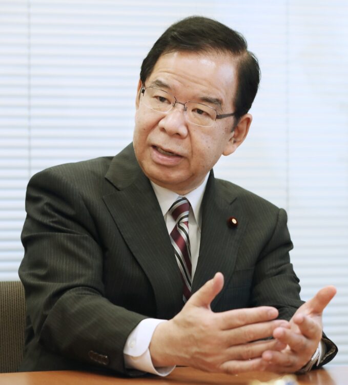 志位和夫・委員長は「海警法の施行は国際法に違反」するとして撤回を求める談話を発表（時事通信フォト）