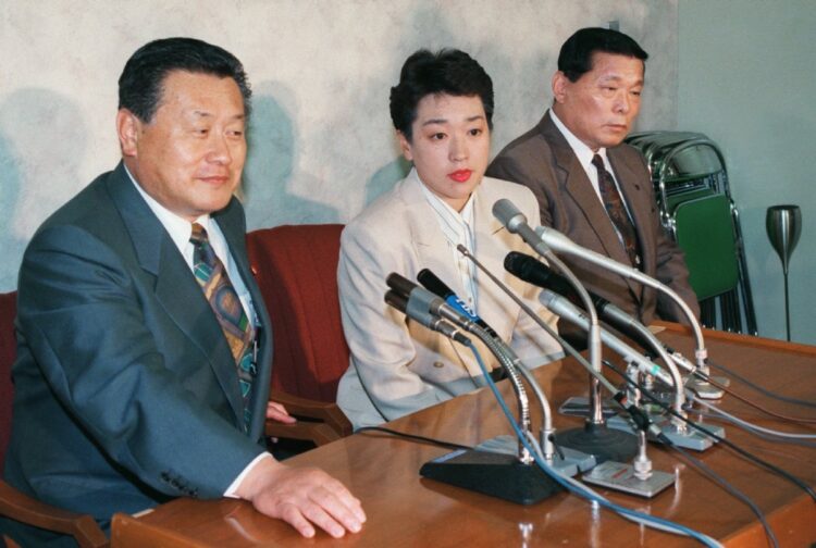 参院選に自民党から立候補して当選（1995年、写真／時事通信社）