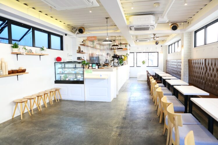 ソウルビンスが楽しめる「ソウルカフェ」の店内