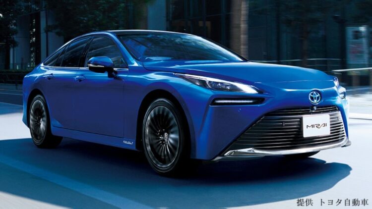 2世代目となる新型MIRAI。航続距離も延びた（トヨタ自動車提供）