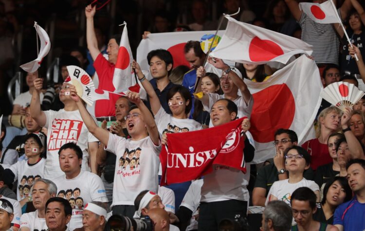 リオ五輪のバドミントン女子の会場（時事通信フォト）