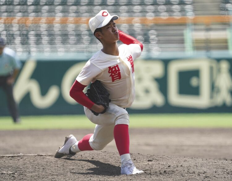 智弁学園　西村王雅　昨夏は中京大中京に悔しい敗戦（撮影･藤岡雅樹）