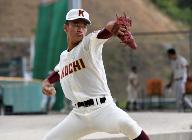 今大会には出場していない高知高校・森木大智
