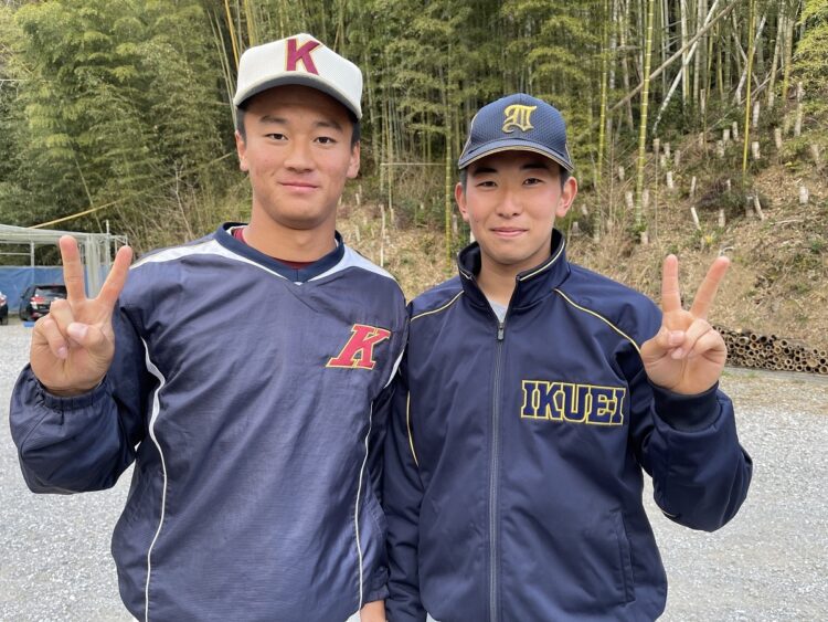 仙台育英・伊藤樹投手とのツーショット