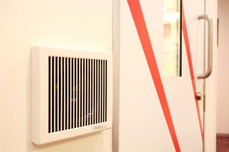 ハイパー換気システムを各部屋に採用しており、強制給気で2分に1回空気が入れ替わる。コロナ対策は万全だ