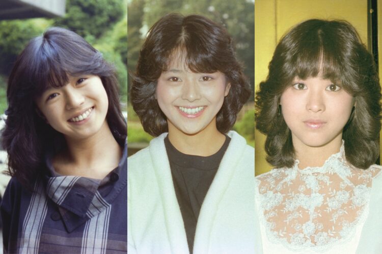昭和には多くのアイドルが活躍した（左から中森明菜、小泉今日子、松田聖子、写真／共同通信社）