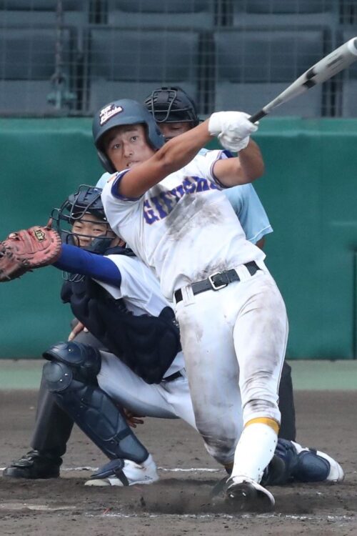 県立岐阜商業時代の佐々木(時事通信フォト)