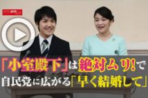 【動画】「小室殿下」は絶対ムリ!で自民党に広がる「早く結婚して」