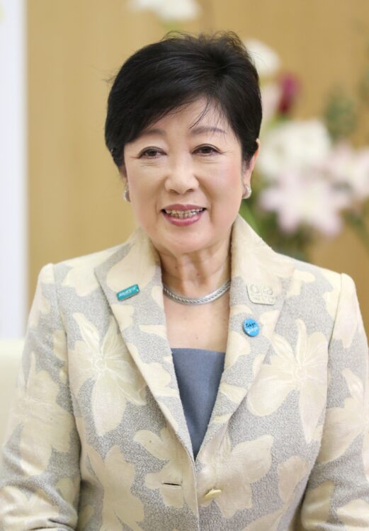 小池都知事。五輪中止を突然訴えるとの予測も（時事通信フォト）