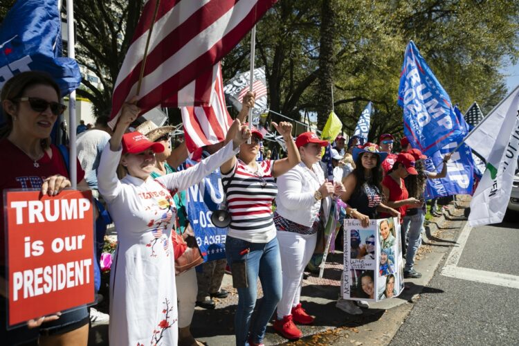 今なおトランプ信者の熱は衰えていないという（写真＝AA／時事通信フォト）