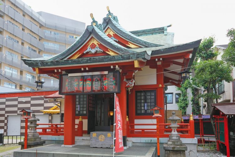 遊郭の鎮守の神として信仰されていた吉原神社。古くからこの地に祀られていた社を明治に入り合祀して創建した（撮影／内海裕之）