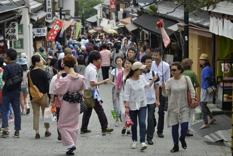 京都市内（時事通信フォト）