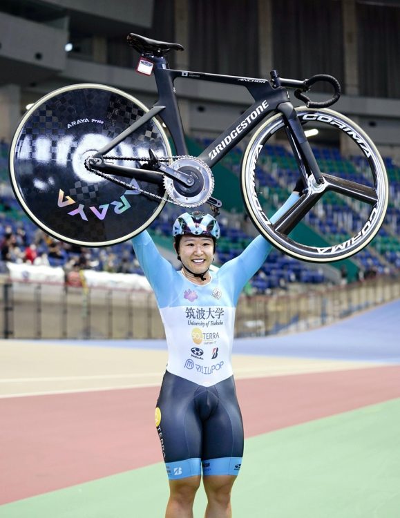 筑波大学大学院生で、自転車女子トラック代表の梶原悠未選手（写真／共同通信社）