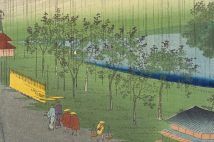 二代歌川広重『名所江戸百景 赤坂桐畑雨中夕けい』1859年(写真/国立国会図書館)