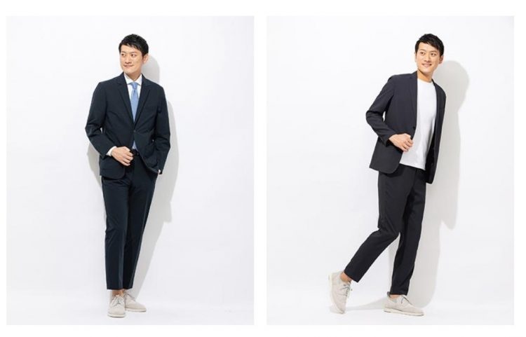  AOKI アクティブ スーツ アクティブワーク ネイビー セットアップ
