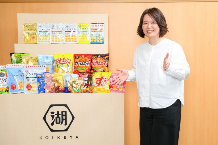 湖池屋マーケティング部次長の野間和香奈さん