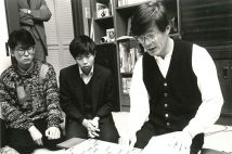 米長邦雄氏からの訓示とは?(右から米長氏、先崎学氏、中川大輔氏)