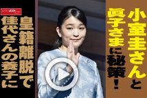 【動画】小室圭さんと眞子さまに秘策！　皇籍離脱で佳代さんの養子に