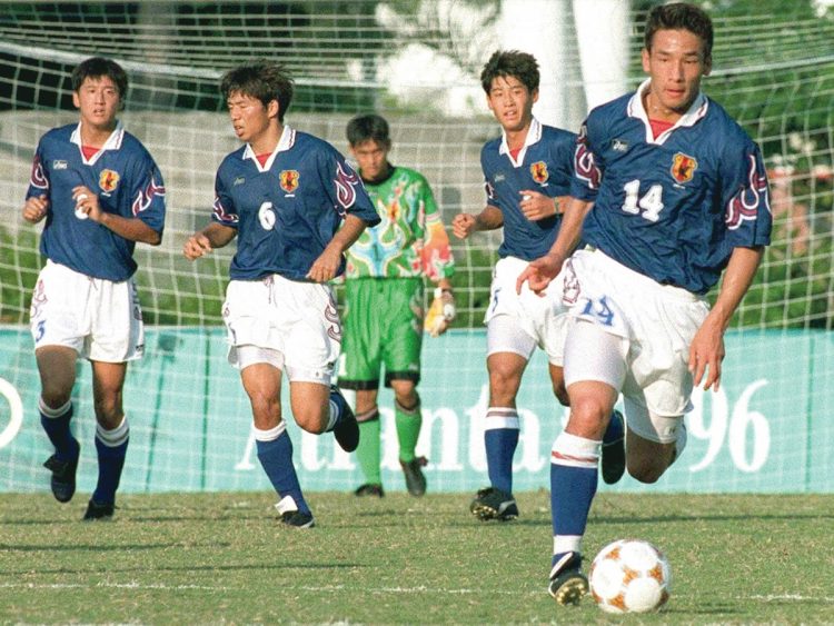 1996年アトランタ五輪、サッカーのユニフォーム（写真／共同通信社）