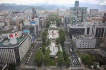 五輪のマラソンや競歩が行われる北海道札幌市(大通り公園周辺/時事通信フォト)