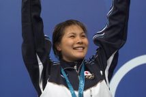 2000年シドニー五輪の競泳で銀メダルを獲得した田島寧子さん(時事通信フォト)