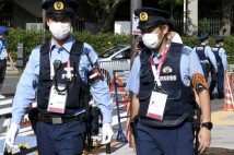 全国から東京五輪のために警察官が応援上京している（Lehtikuva/時事通信フォト）