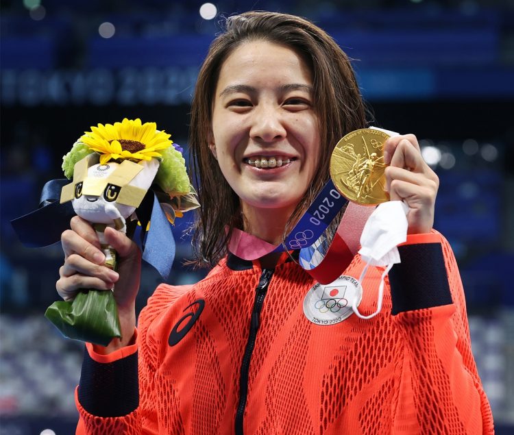 競泳で2冠を達成した大橋悠依選手（写真／Getty Images）